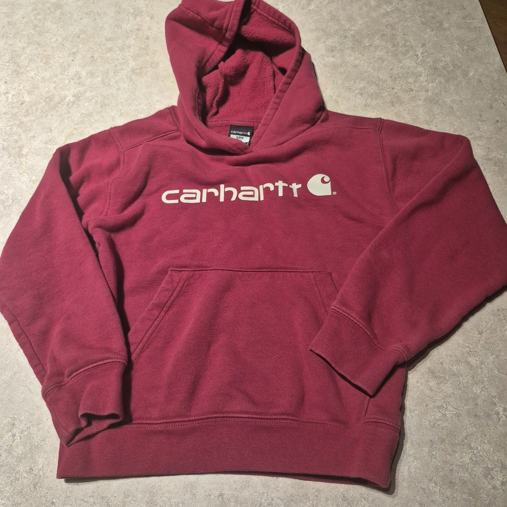 Carhartt Youth Red Hoodie Sweater (Youth 8-10)